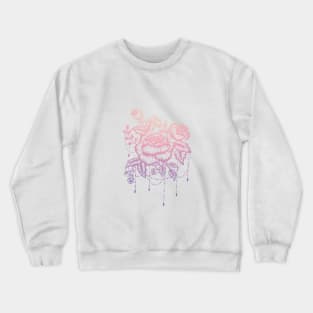 Pink and purple chandelier flower Crewneck Sweatshirt